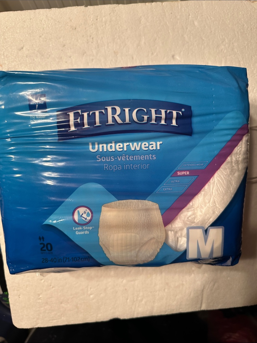 Fit Right disposable underwear (M)
